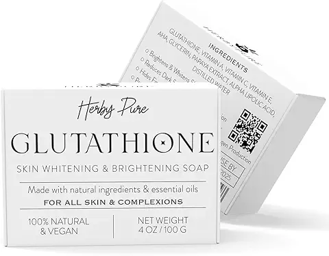 6. Herby Pure Glutathione Skin Whitening Natural Soap Bar