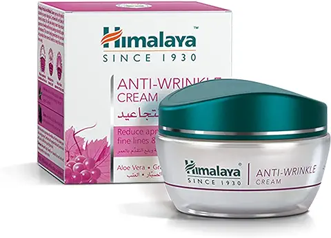 2. Himalaya Anti-Wrinkle Cream For Men/Women With Aloevera & Grapes