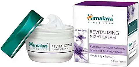 7. Himalaya Revitalizing Night Cream with white lily