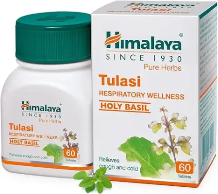 4. Himalaya Wellness Pure Herbs Tulasi Respiratory Wellness