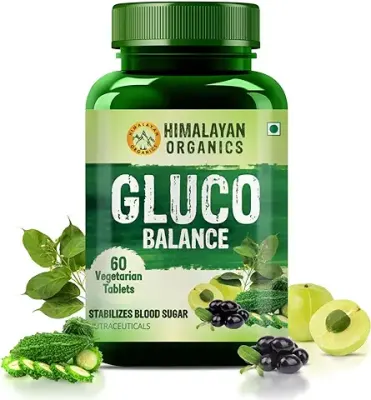 14. Himalayan Organics Plant Based Gluco Balance Dietary Supplement