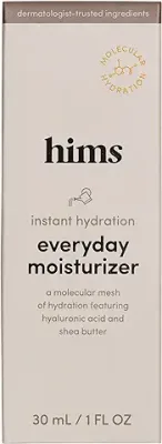 6. hims everyday moisturizer for men - Energize Skin, Lock in Hydration - Hyaluronic Acid, Shea Butter, Lightweight Formula, Ocean Scent - Vegan, Cruelty-Free, No Parabens - (1oz)