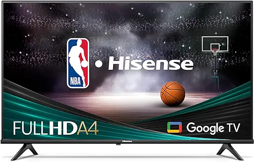11. Hisense 40-Inch Class A4 Series FHD 1080p Google Smart TV