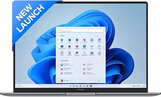 7. HONOR MagicBook X16 (2024), 12th Gen Intel Core i5-12450H, 16-inch (40.64 cm) FHD IPS Anti-Glare Thin and Light Laptop (8GB/512GB PCIe SSD/Windows 11/ Full-Size Numeric Keyboard /1.68Kg), Gray