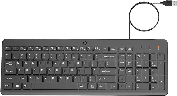 3. HP 150 Wired Keyboard