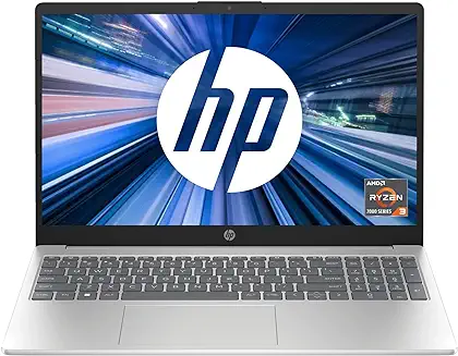 8. HP Laptop 15, AMD Ryzen 3 7320U, 15.6-inch (39.6 cm), FHD, 8GB LPDDR5, 512GB SSD, AMD Radeon Graphics, FHD Camera w/Privacy Shutter, Backlit KB (Win 11, MSO 2021, Silver, 1.59 kg), fc0026AU