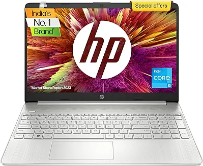 3. HP Laptop 15s, 11th Gen Intel Core i3-1125G4, 15.6-inch (39.6 cm), FHD, 8GB DDR4, 512GB SSD, Intel UHD Graphics, Thin & Light, Dual Speakers (Win 11, MSO 2021, Silver, 1.69 kg), fq2673TU