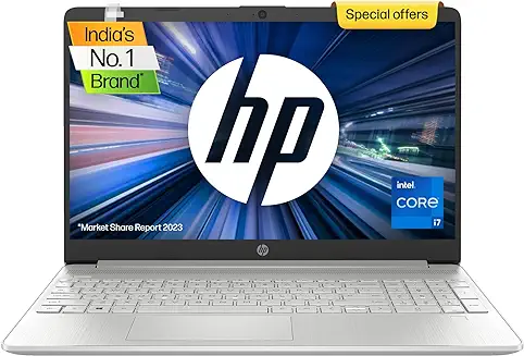 12. HP Laptop 15s, 12th Gen Intel Core i7-1255U, 15.6-inch (39.6 cm), FHD, 16GB DDR4, 512GB SSD, Intel Iris Xe Graphics, Backlit KB, Thin & Light (Win 11, MSO 2021, Silver, 1.69 kg), fq5190TU