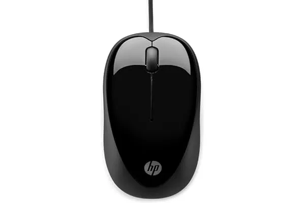 2. HP X1000 Wired USB Mouse with 3 Handy Buttons, Fast-Moving Scroll Wheel and Optical Sensor works on most Surfaces, 3 years warranty