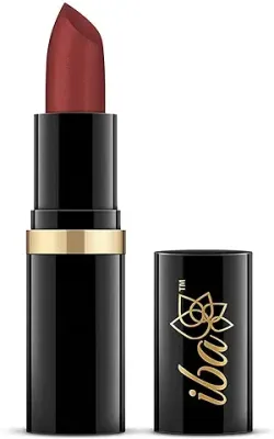 5. Iba Pure Lips Moisturizing Lipstick Shade A50 Dusky Rose, 4g | Highly Pigmented and Long Lasting | Glossy Finish | Enriched with Vitamin E
