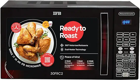 6. IFB 30 L Convection Microwave Oven (30FRC2, Floral Pattern) (Black), STANDARD