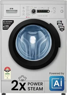 12. IFB 6 Kg 5 Star AI Powered Fully Automatic Front Load Washing Machine 2X Power Steam (DIVA AQUA GBS 6010, 2023 Model, Grey, In-built Heater, 4 years Comprehensive Warranty)