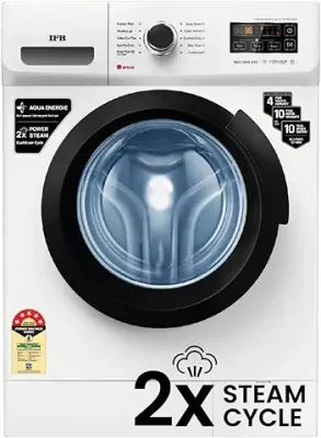 10. IFB 7 Kg 5 Star Fully Automatic Front Load Washing Machine 2X Power Steam (NEO DIVA BXS 7010, White & Black, In-built Heater, 4 years Comprehensive Warranty)