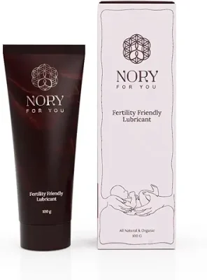 14. India's First Fertility Friendly Personal Lubricant (100gm) Gel-Based Natural Lube for Men, Women and Couples | Organic, Non-Staining Slippery Aloe Vera Gel Based Lubricant with Extracts by Nory
