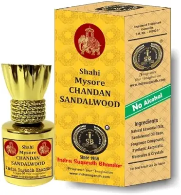 6. Indra Sugandh World Best SANDAL Attar Shahi Mysore Chandan For Men