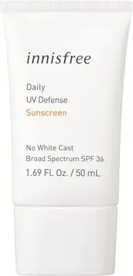 7. Innisfree Daily UV Defense Broad Spectrum SPF 36 invisible sunscreen