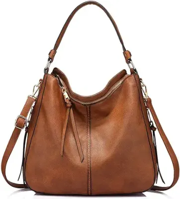 7. INOVERA (LABEL) Faux Leather Women Handbags Shoulder Hobo Bag Purse With Long Strap