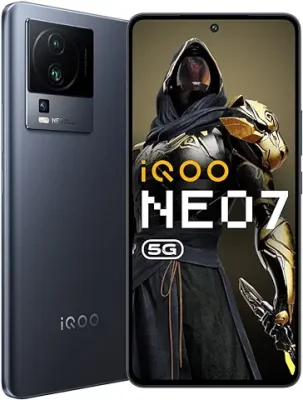 5. iQOO Neo 7 5G (Interstellar Black, 12GB RAM, 256GB Storage) | Dimensity 8200, only 4nm Processor in The Segment| 50% Charge in 10 mins| Motion Control & 90 FPS Gaming