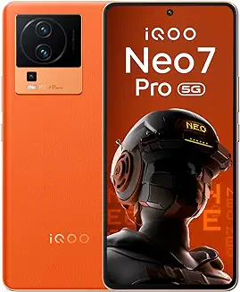 3. iQOO Neo 7 Pro 5G (Fearless Flame, 12Gb Ram, 256Gb Storage) | Snapdragon 8+ Gen 1 | Independent Gaming Chip | Flagship 50Mp Ois Camera | Premium Leather Design, Orange