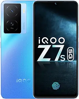 7. iQOO Z7s 5G by vivo (Norway Blue, 6GB RAM, 128GB Storage) | Ultra Bright AMOLED Display | Snapdragon 695 5G 6nm Processor | 64 MP OIS Ultra Stable Camera | 44WFlashCharge