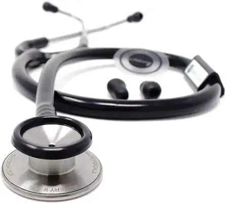 2. IS IndoSurgicals Silvery Ii-Ss Stethoscope (Black)