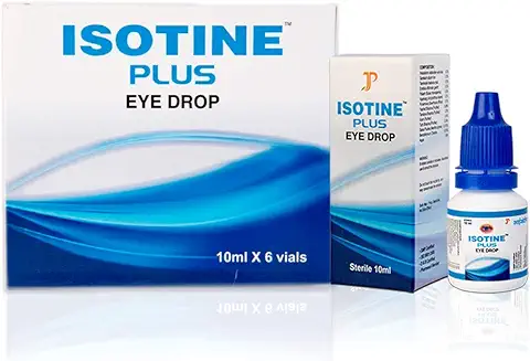 7. ISOTINE PLUS EYE DROP Jagat Pharma Isotine Plus for Serious Problems with goodness of Ayurvedic herbs -Amla