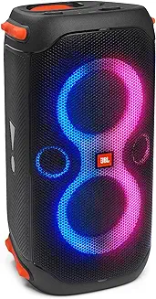 7. JBL Partybox 110 | Wireless Bluetooth Party Speaker | 160W Monstrous Pro Sound | Dynamic Light Show | Upto 12Hrs Playtime | Built-in Powerbank | Guitar & Mic Support PartyBox App (Black)