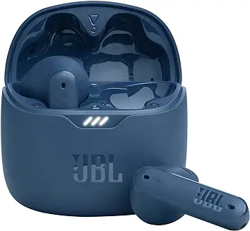 5. JBL Tune Flex - True Wireless Noise Cancelling Earbuds (Blue), Small
