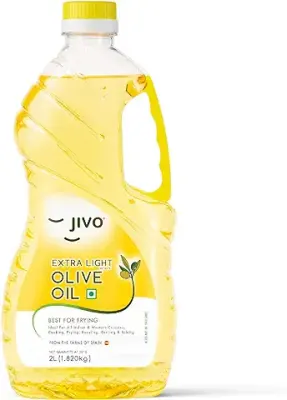 6. JIVO Extra Light Olive Oil, 2L for Cooking, Dressings, Salad and Soups, Dips & Marinades.(Pet Bottle)