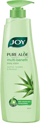 15. Joy Pure Aloe Body Lotion For All Skin Types (500ml) | Lightweight & Non Greasy Body Moisturizer With Aloe Vera | Rich in Anti Oxidants & Vitamin C & A | Alcohol Free & Paraben Free