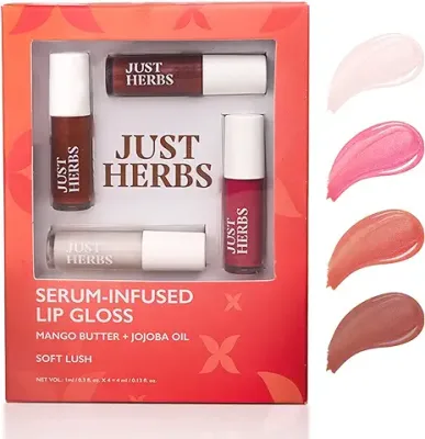 8. Just Herbs 4 IN 1 Lip Gloss for Women