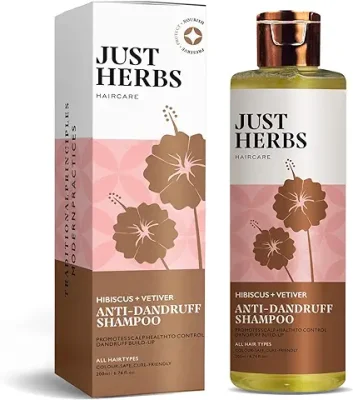 11. Just Herbs Ayurvedic Anti-Dandruff Shampoo For Strong & Bouncy Hair