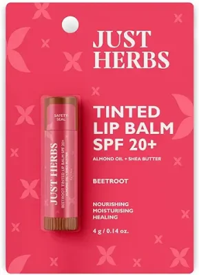 14. Just Herbs Tinted Lip Balm for Men and Women