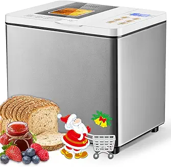 West Bend Hi-Rise Bread Maker Programmable Horizontal Dual Blade with 12  Programs Including Gluten Free, 3-Pound, Gray