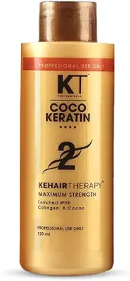7. KEHAIRTHERAPY KT Professional Home COCO Keratin Protein Treatment For Virgin & Henna Coated Hair (120 ml)