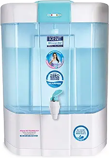 11. KENT Pearl RO Water Purifier | 4 Years Free Service | Multiple Purification Process | RO + UV + UF + TDS Control + UV LED Tank | 8L Detachable Tank | 20 LPH Flow | Zero Water Wastage | White