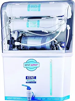 12. KENT Super Plus RO Water Purifier | 4 Years Free Service | Multiple Purification Process | RO + UF + TDS Control | 8L Tank | 15 LPH Flow | White