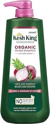 13. Kesh King Organic Onion Shampoo With Curry Leaves Reduces Hair Fall Upto 98%