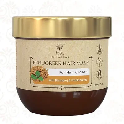 12. Khadi Essentials Fenugreek Hair Mask for Hair Growth & Hair Fall Control with Bhringraj