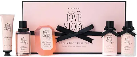 3. Kimirica Love Story Luxury Bath and Body Care Gift Set Box