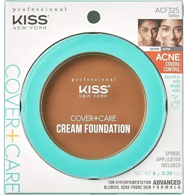 13. KISS Cover+Care Acne Control Cream Foundation (Toffee)