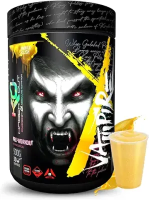 11. Knockout by Absolute Nutrition, 500G, 30 Serving, Vampire, Pre-workout, with 300mg Caffeine, Helps in Better Endurance, Increased Energy, Elevated focus & Reduces Fatigue (Mango Slush)