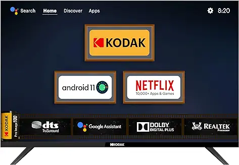 5. Kodak 100 cm (40 inches) 9XPRO Series Full HD Certified Android LED TV 409X5061 (Black)