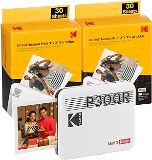 10. KODAK Mini 3 Retro 4PASS Portable Photo Printer