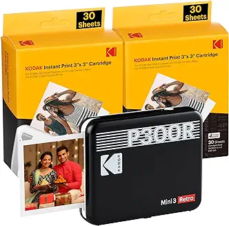 7. KODAK Mini 3 Retro 4PASS Portable Photo Printer