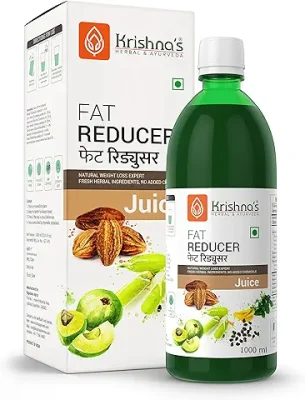 3. Krishna's Herbal & Ayurveda Fat Reducer Juice - 1 l (Pack of 1) | 12 Powerful herbs for Weight Management | Amla, Harad, Daru Haridra, Sunn Hemp | Aids Metabolism and Digestion