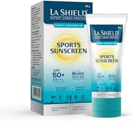 6. La Shield Mineral Sports Sunscreen Gel SPF 50 +