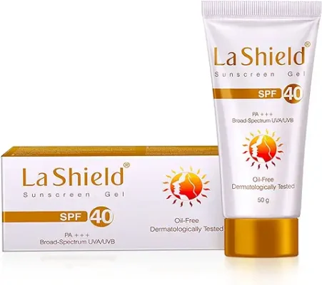 7. La Shield SPF 40 & PA+++ Mineral Based Sunscreen Gel