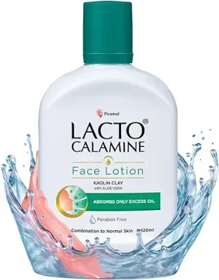2. Lacto Calamine Face Lotion | 120ml | Daily Moisturizer For Face - Combination To Normal Skin | Kaolin Clay & Aloe Vera | Abosrbs Excess Oil | Fights Pimples, Darkspots & Blackheads | Body Lotion