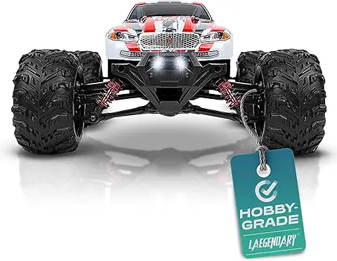 6. LAEGENDARY Fast RC Cars for Adults and Kids - 4x4, Off-Road Remote Control Car - Battery-Powered, Hobby Grade, Waterproof Monster RC Truck - Toys and Gifts for Boys, Girls and Teens Red - Blue